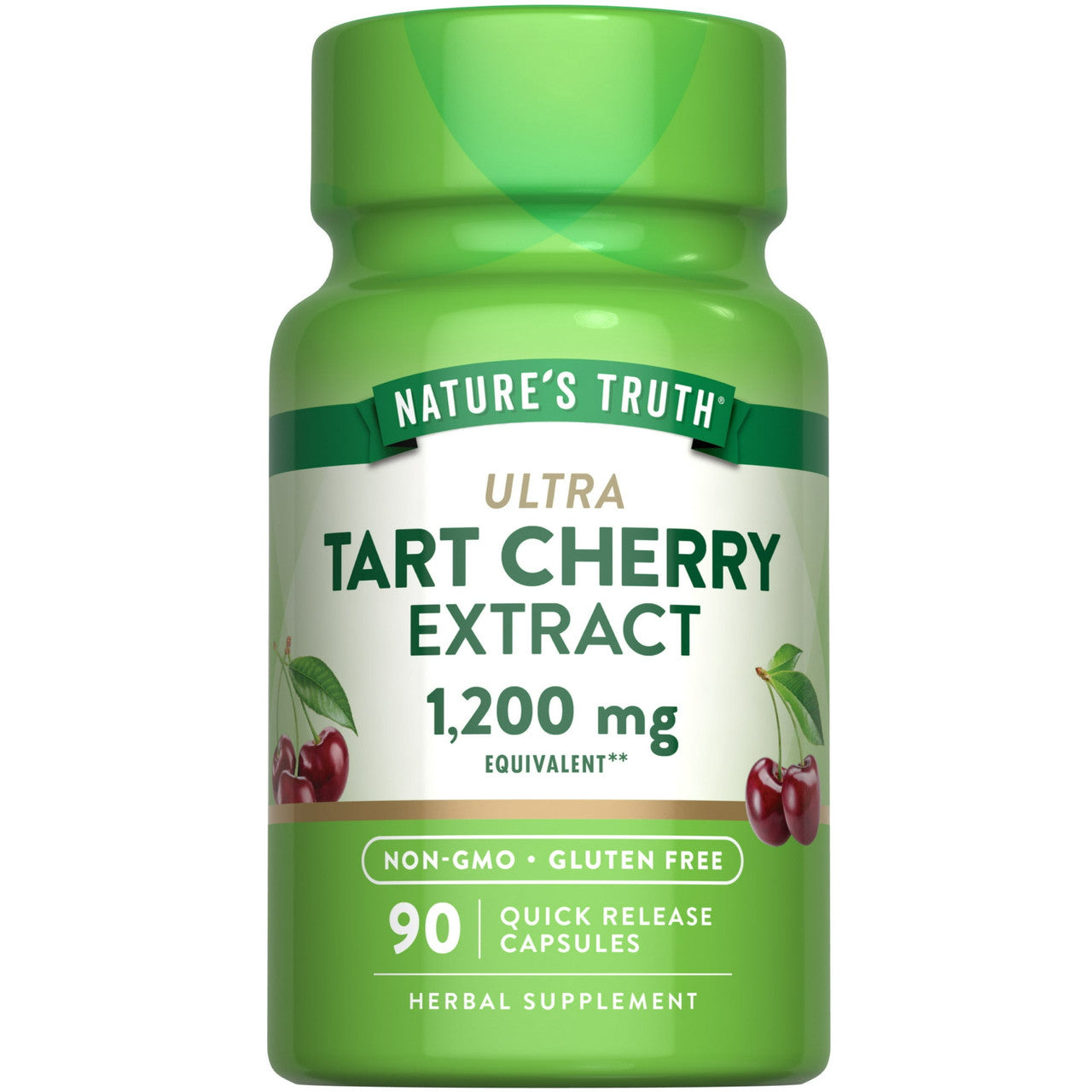 Natures Truth Ultra Tart Cherry Extract 1200mg Quick Release Capsules, 90 Ea